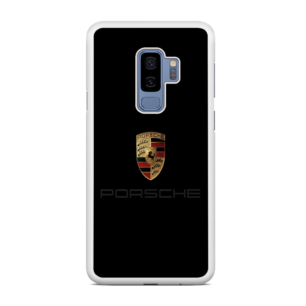 Porsche Logo Black Samsung Galaxy S9 Plus Case