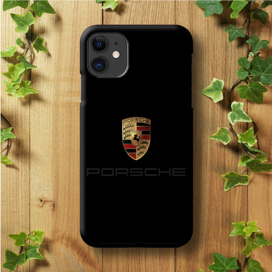 Porsche Logo Black iPhone 11 Case