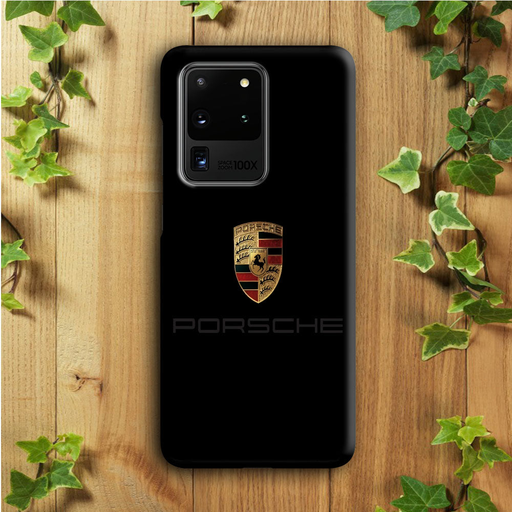 Porsche Logo Black Samsung Galaxy S20 Ultra Case