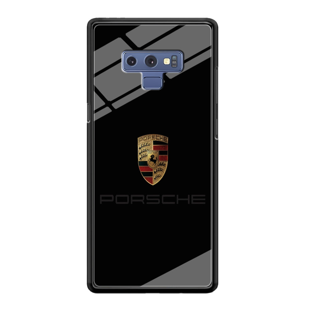 Porsche Logo Black Samsung Galaxy Note 9 Case