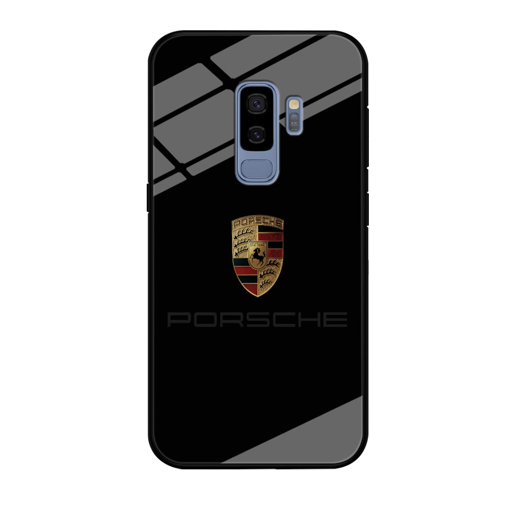 Porsche Logo Black Samsung Galaxy S9 Plus Case