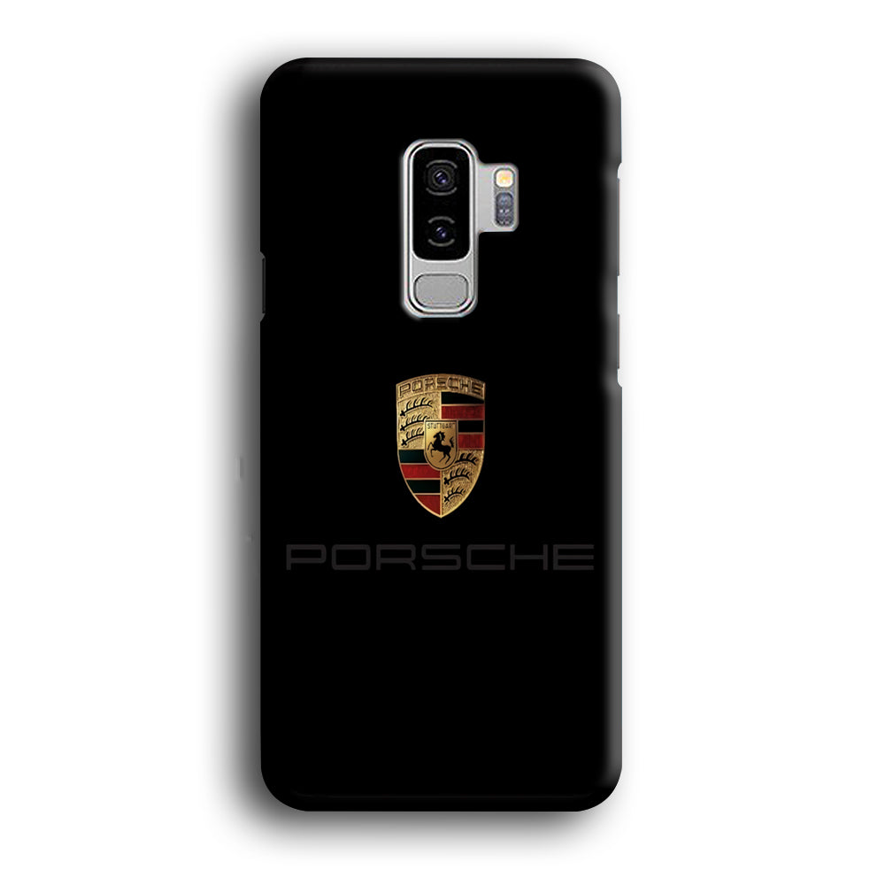 Porsche Logo Black Samsung Galaxy S9 Plus Case