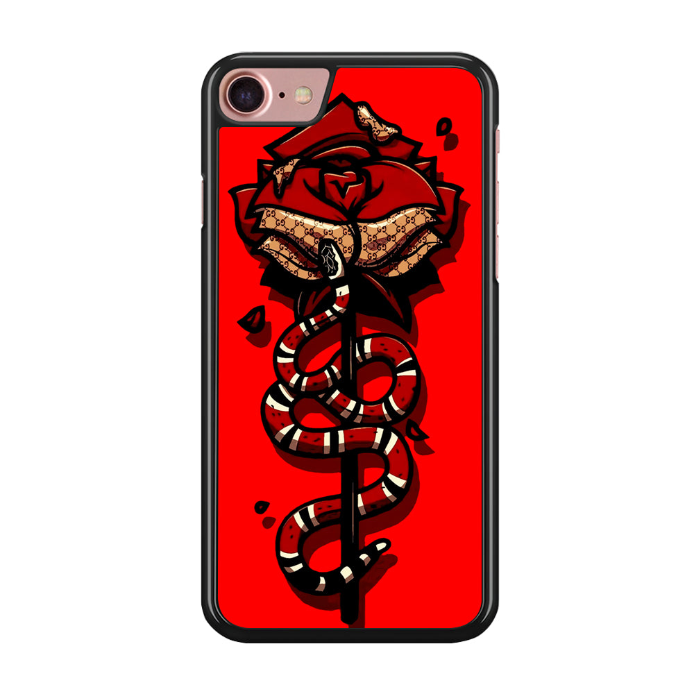 Red Rose Red Snake iPhone 8 Case