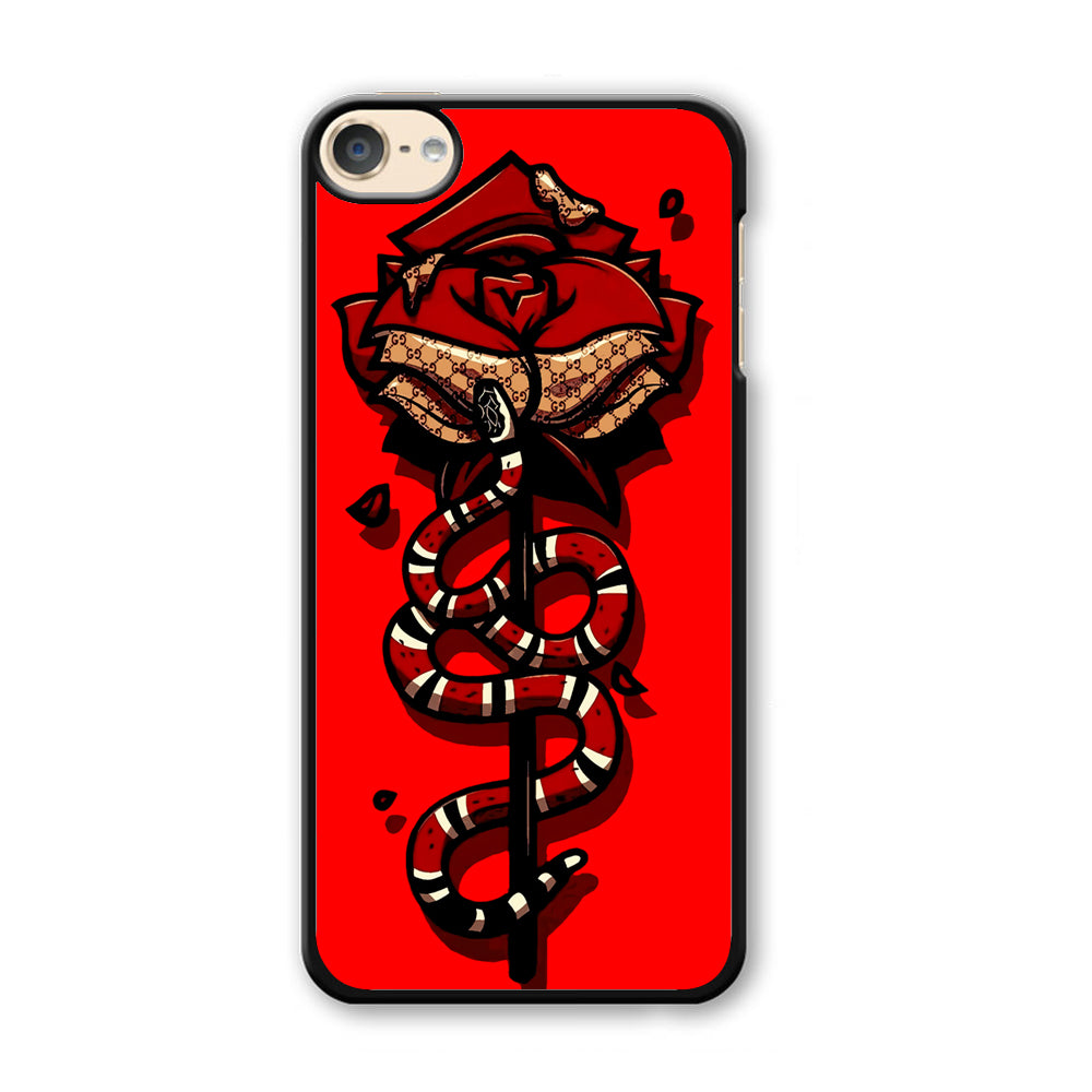 Red Rose Red Snake iPod Touch 6 Case