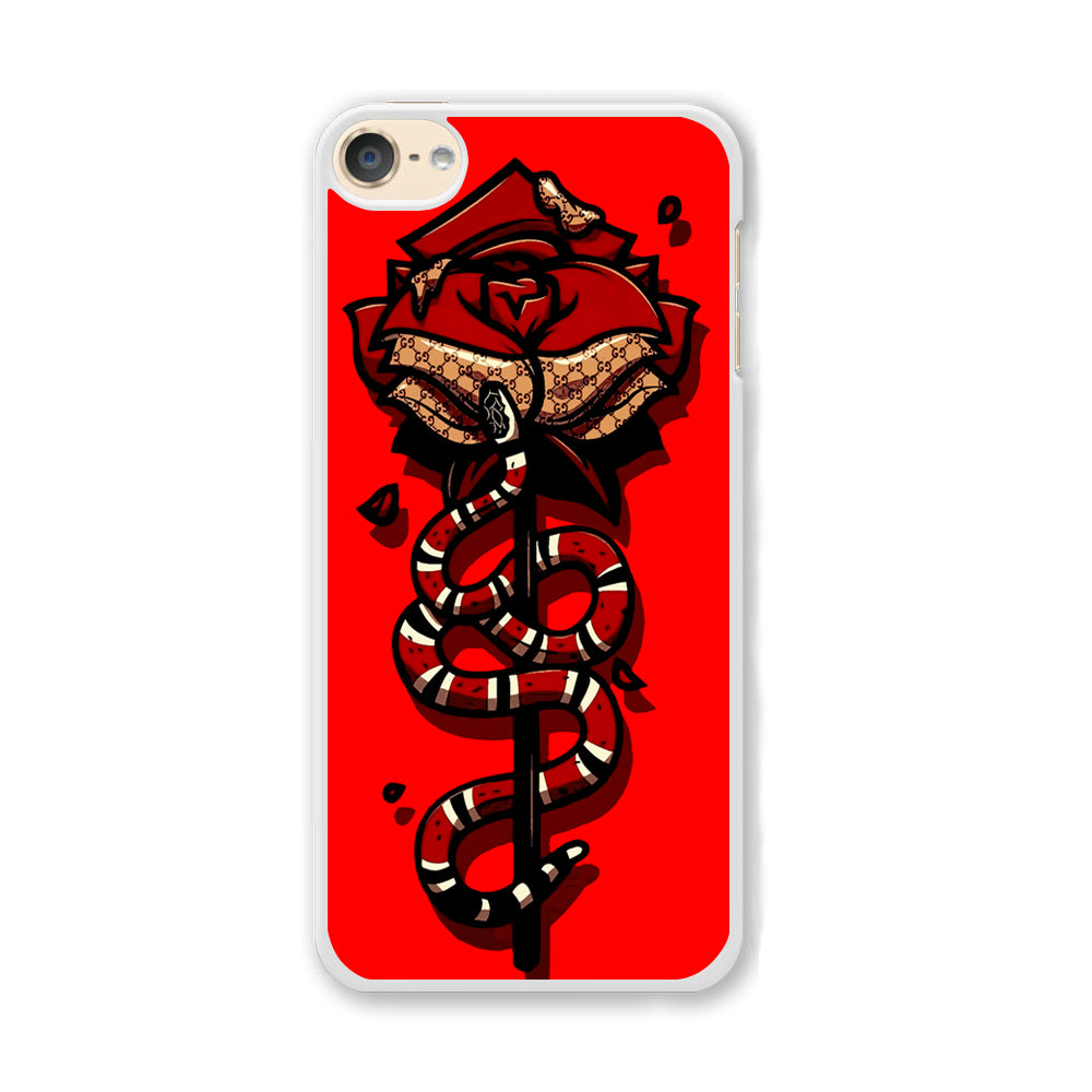 Red Rose Red Snake iPod Touch 6 Case