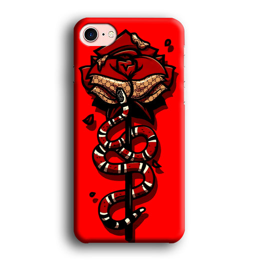 Red Rose Red Snake iPhone 8 Case