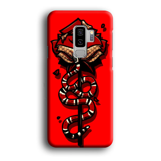 Red Rose Red Snake Samsung Galaxy S9 Plus Case