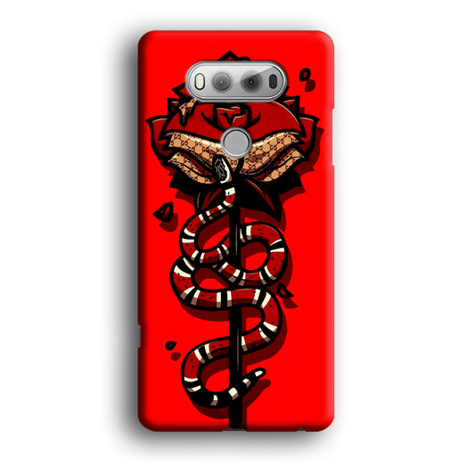 Red Rose Red Snake LG V20 3D Case