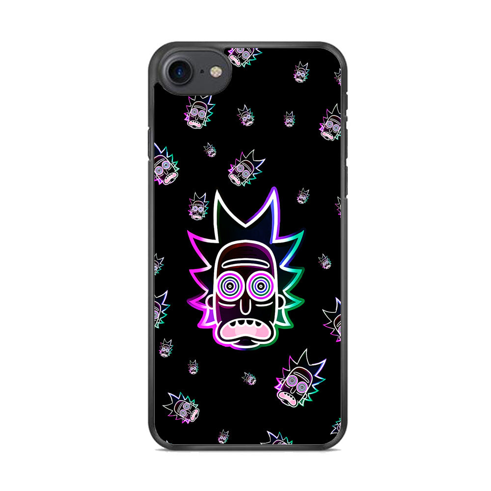 Rick Face Neon iPhone 8 Case