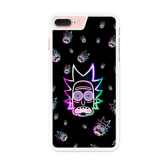 Rick Face Neon iPhone 8 Plus Case