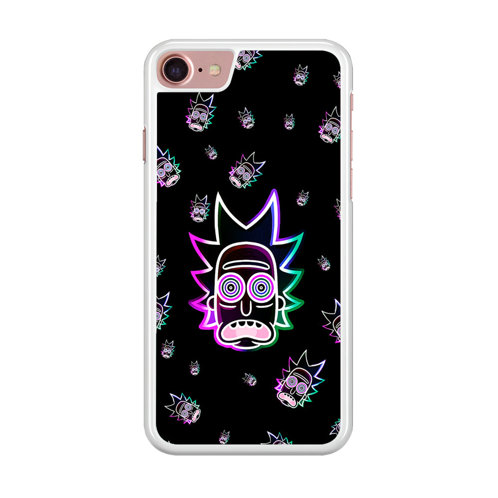 Rick Face Neon iPhone SE 2020 Case