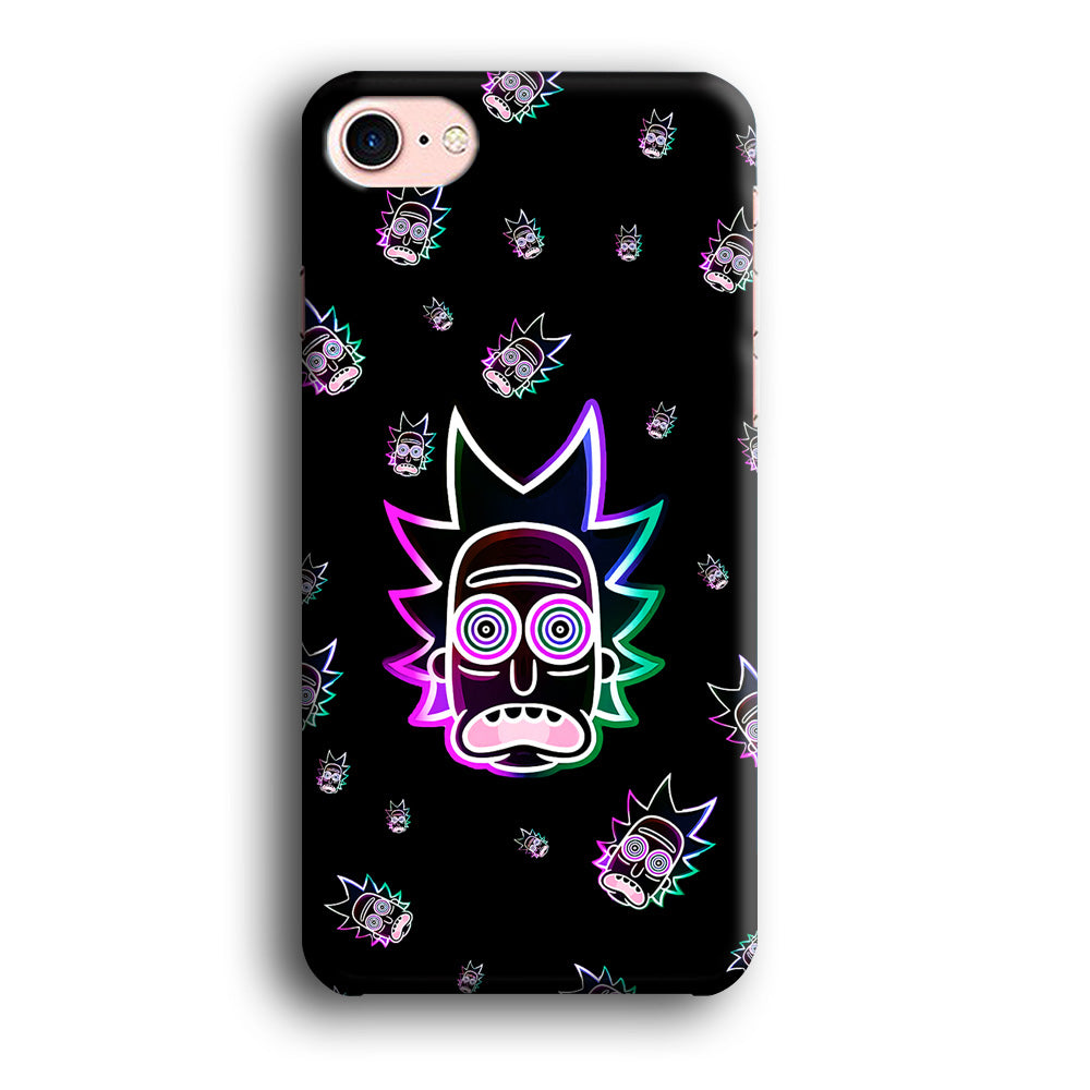 Rick Face Neon iPhone 8 Case