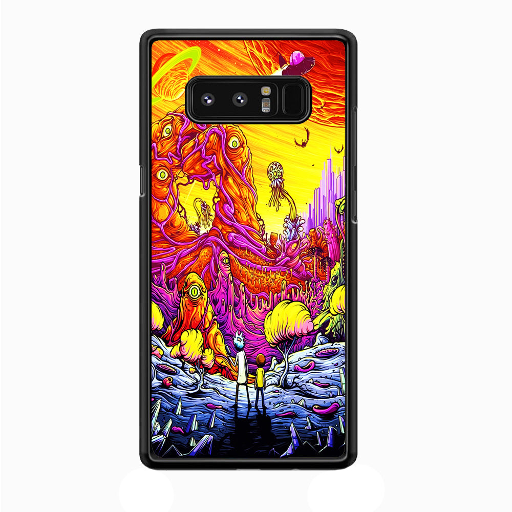 Rick and Morty Alien Planet Samsung Galaxy Note 8 Case