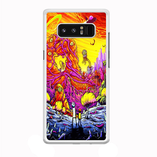 Rick and Morty Alien Planet Samsung Galaxy Note 8 Case