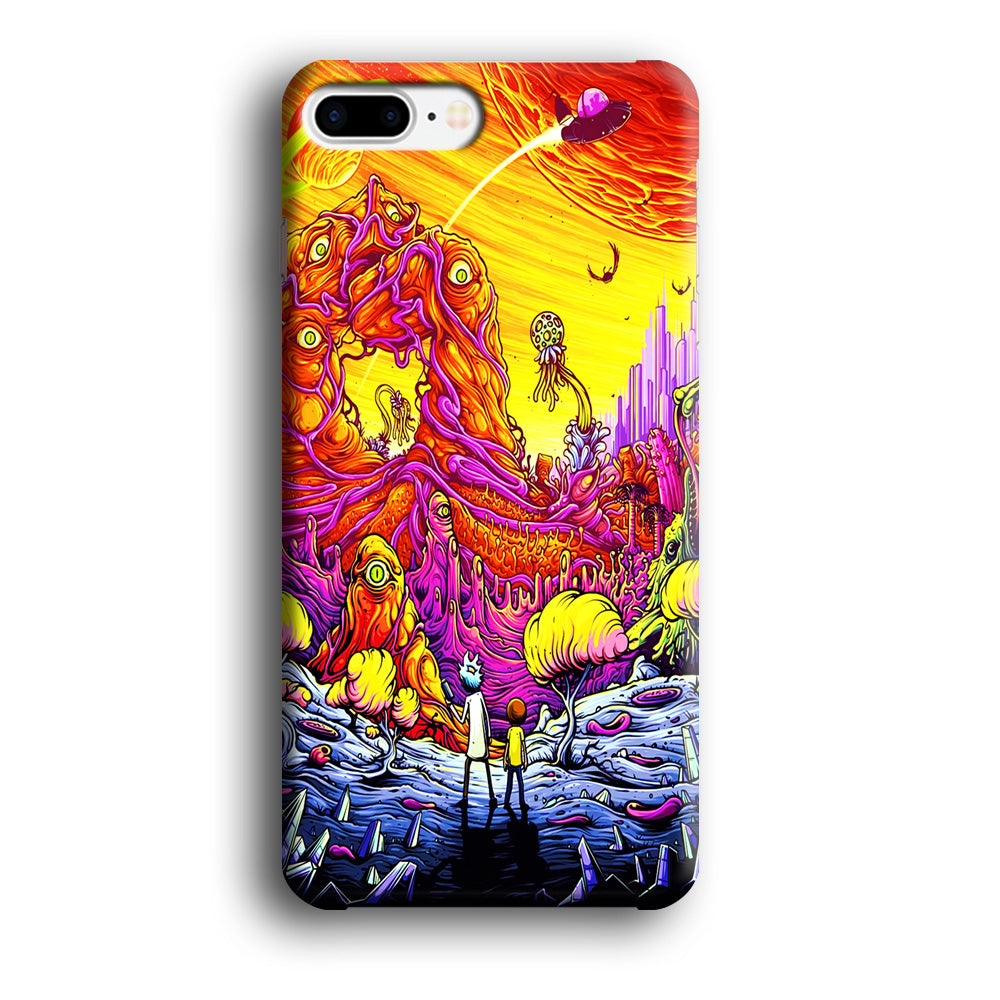 Rick and Morty Alien Planet iPhone 8 Plus Case