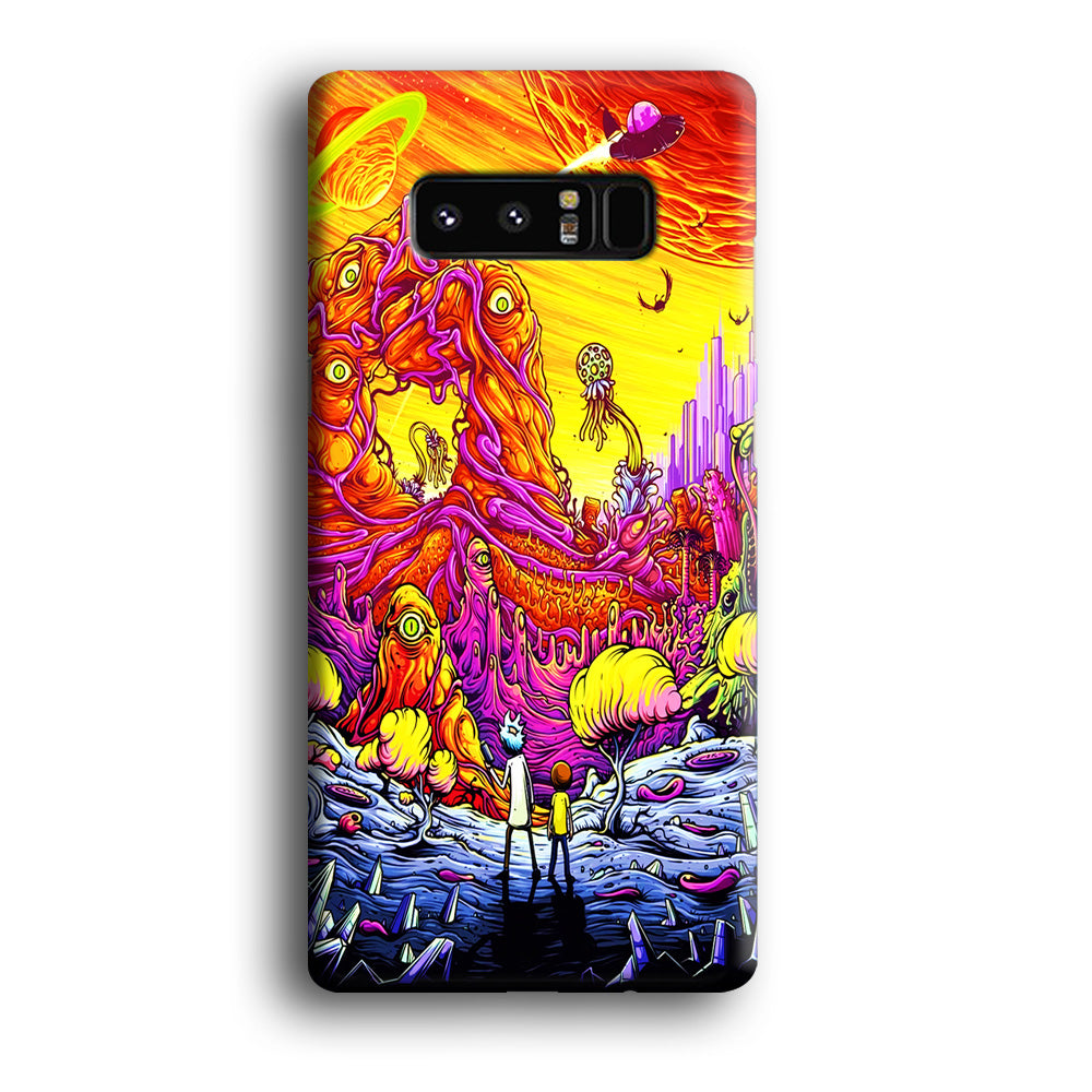 Rick and Morty Alien Planet Samsung Galaxy Note 8 Case