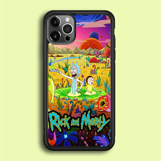 Rick and Morty Art Poster iPhone 12 Pro Case