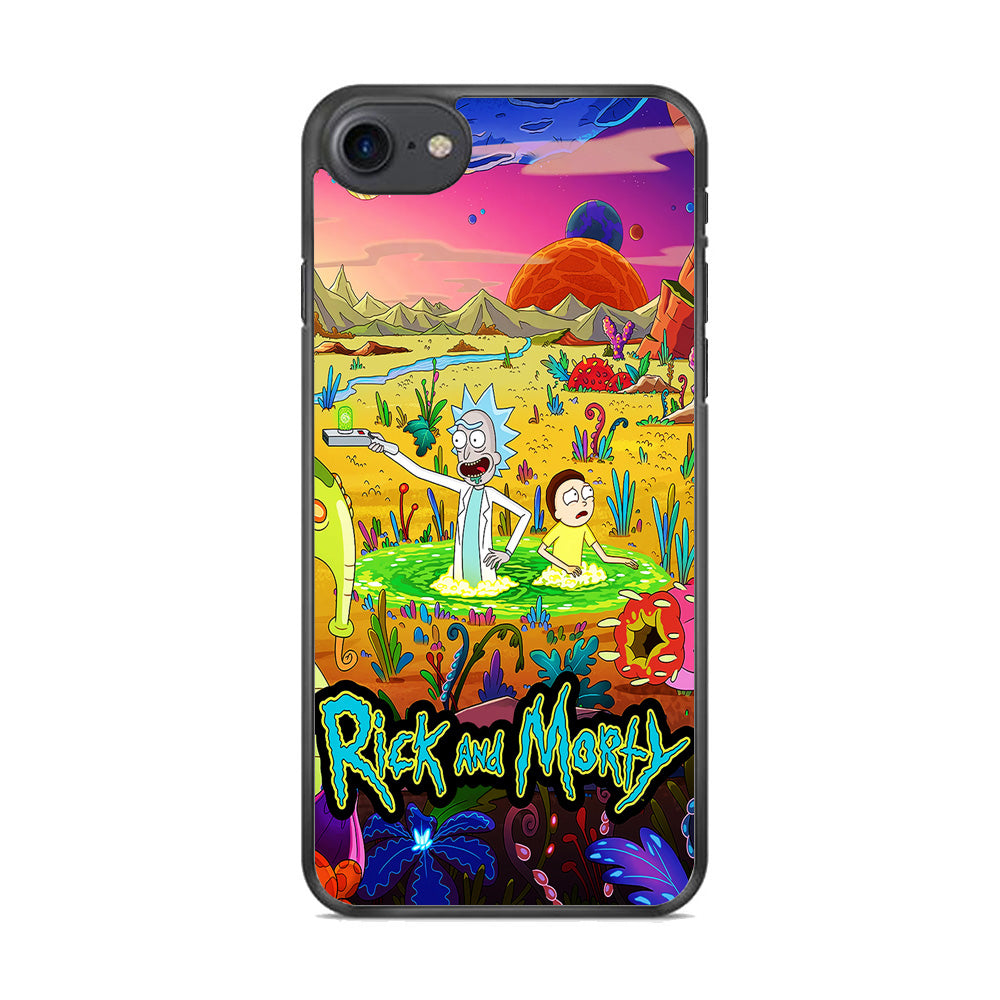 Rick and Morty Art Poster iPhone 8 Case