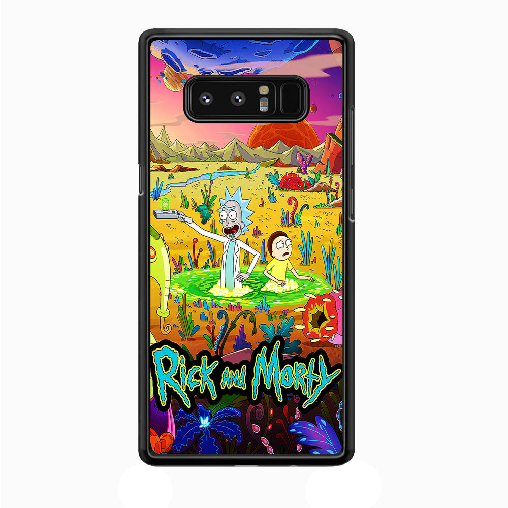 Rick and Morty Art Poster Samsung Galaxy Note 8 Case