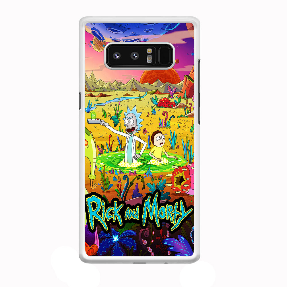 Rick and Morty Art Poster Samsung Galaxy Note 8 Case