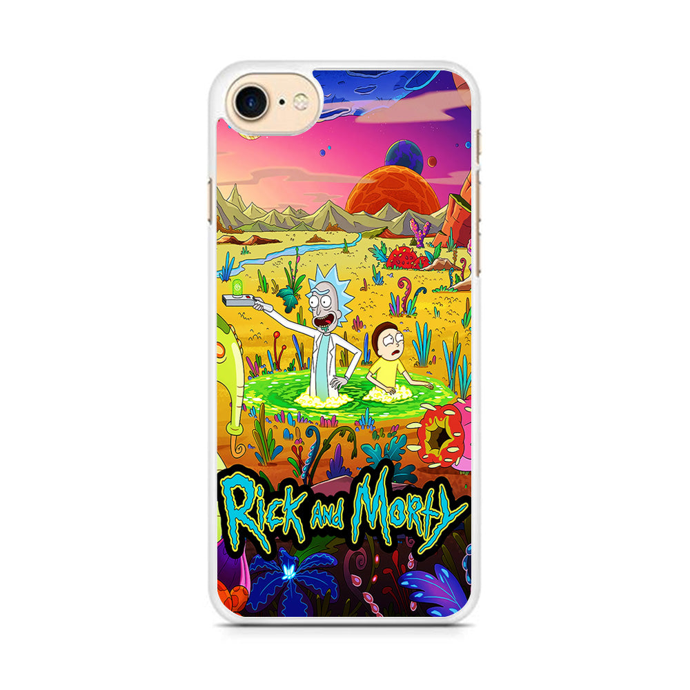 Rick and Morty Art Poster iPhone 8 Case