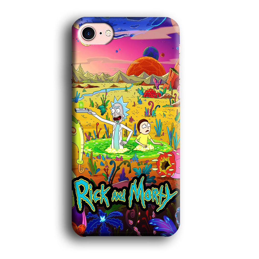 Rick and Morty Art Poster iPhone 8 Case