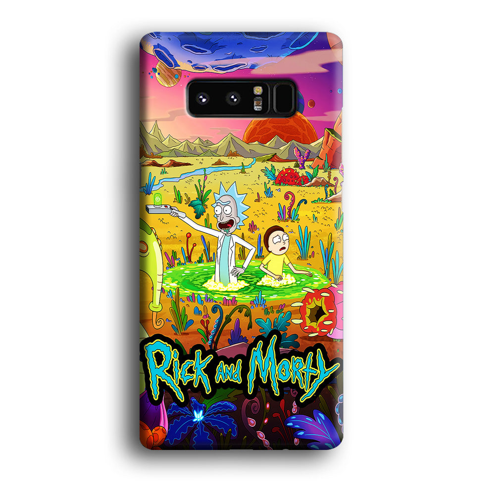 Rick and Morty Art Poster Samsung Galaxy Note 8 Case