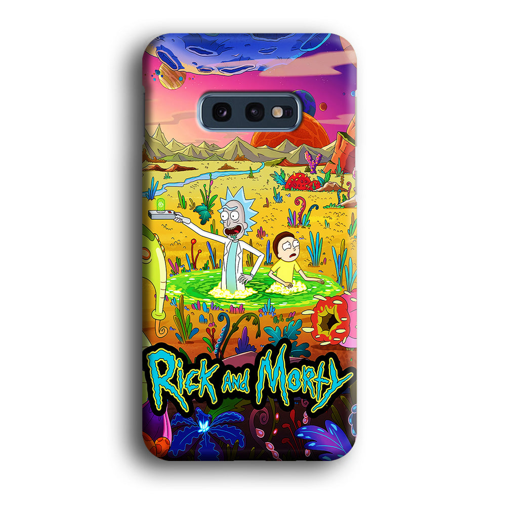 Rick and Morty Art Poster Samsung Galaxy S10E Case