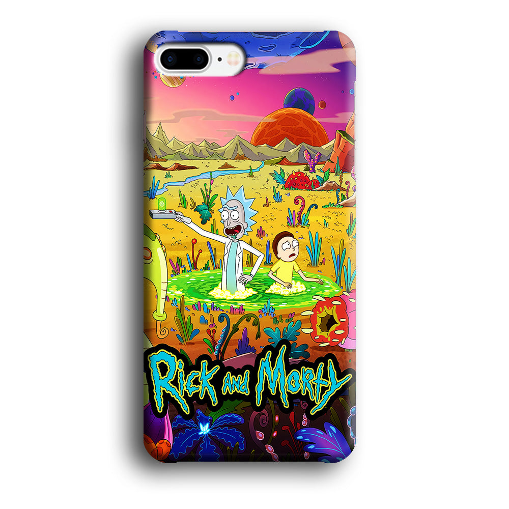 Rick and Morty Art Poster iPhone 8 Plus Case