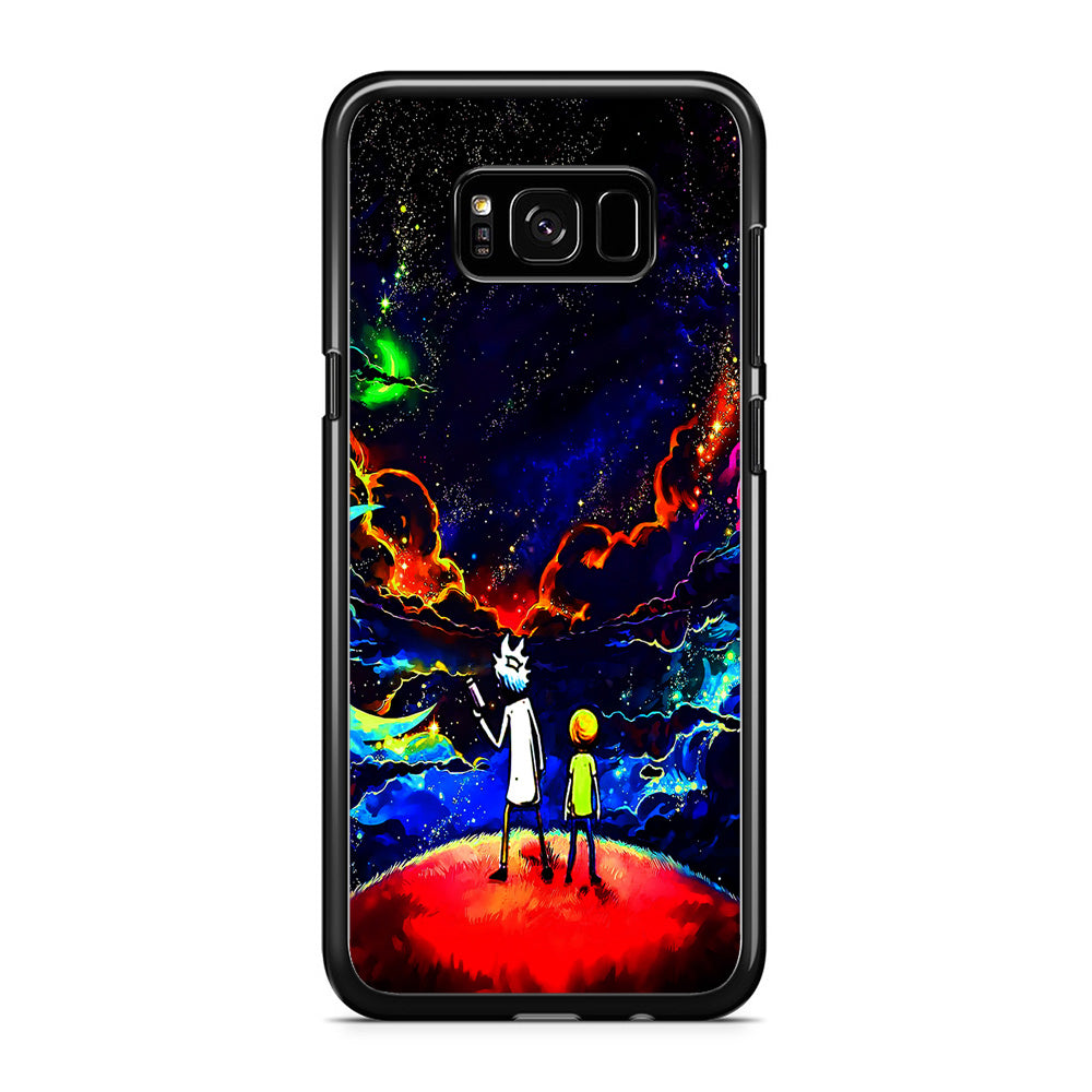 Rick and Morty Galaxy Painting Samsung Galaxy S8 Case