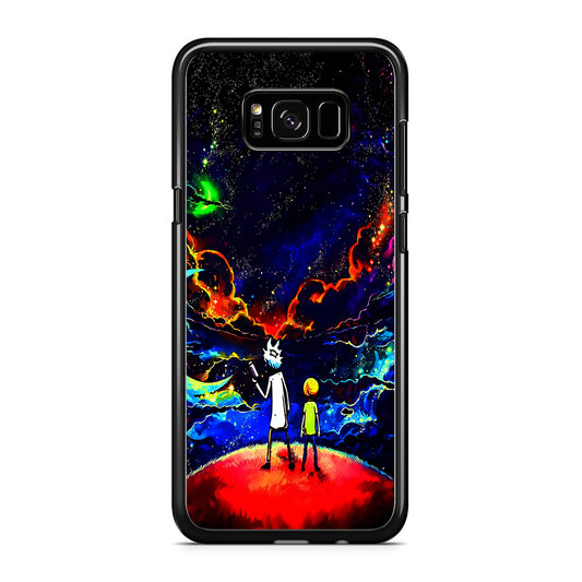 Rick and Morty Galaxy Painting Samsung Galaxy S8 Case