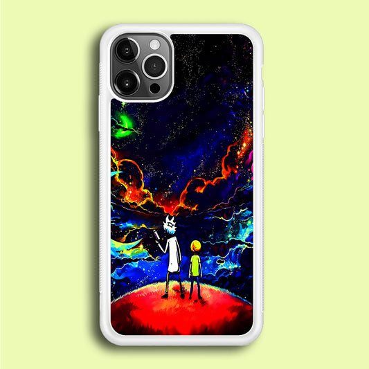 Rick and Morty Galaxy Painting iPhone 12 Pro Case