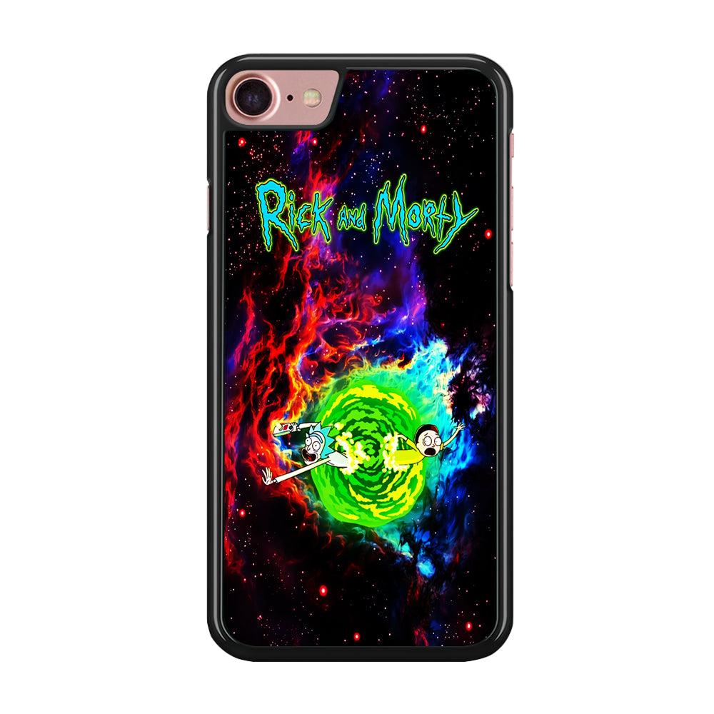 Rick and Morty Portal Galaxy iPhone SE 2020 Case