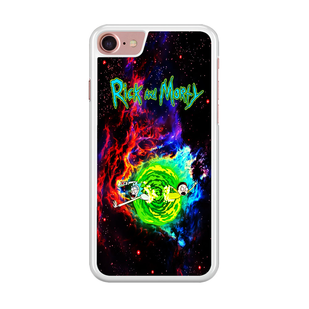 Rick and Morty Portal Galaxy iPhone SE 2020 Case