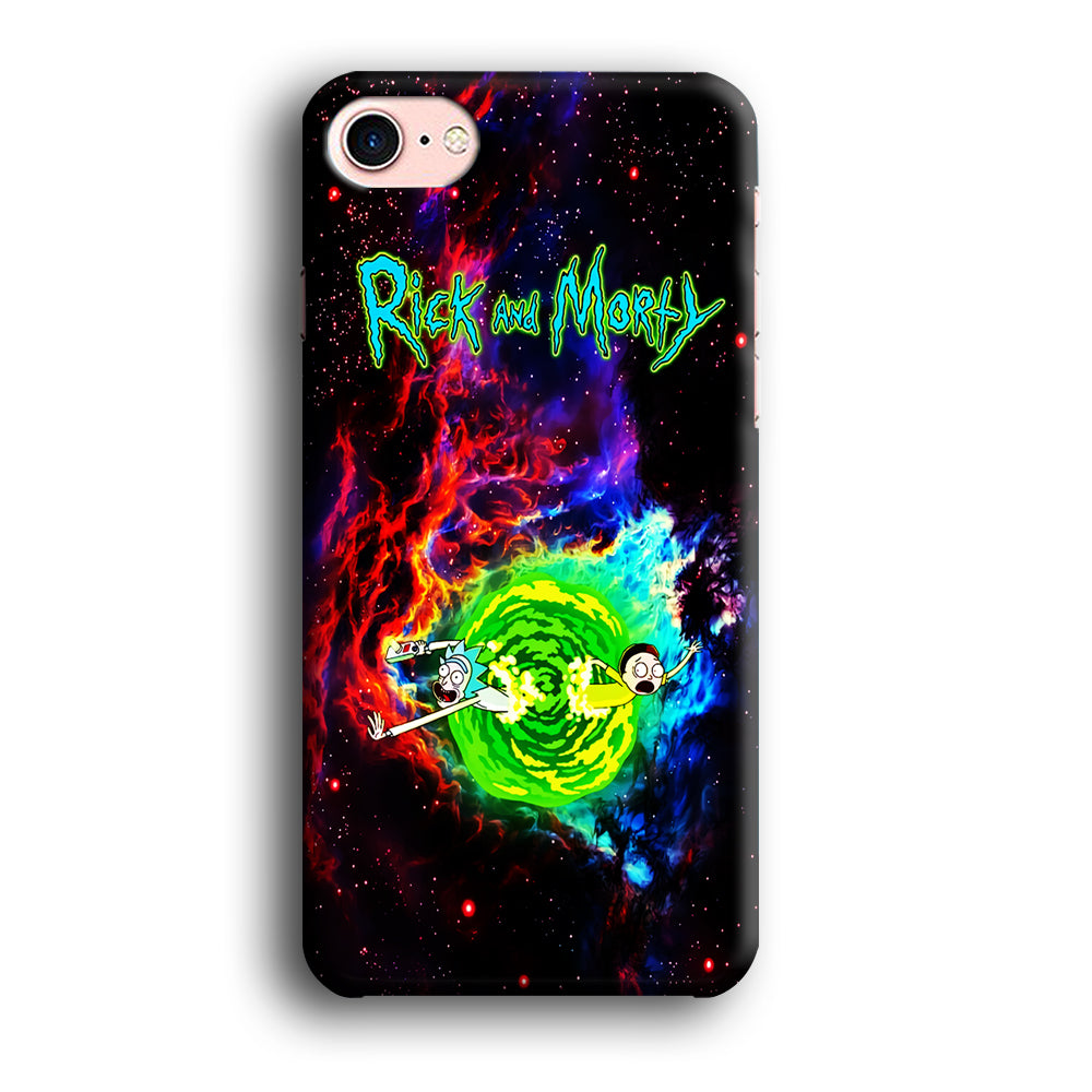 Rick and Morty Portal Galaxy iPhone SE 2020 Case