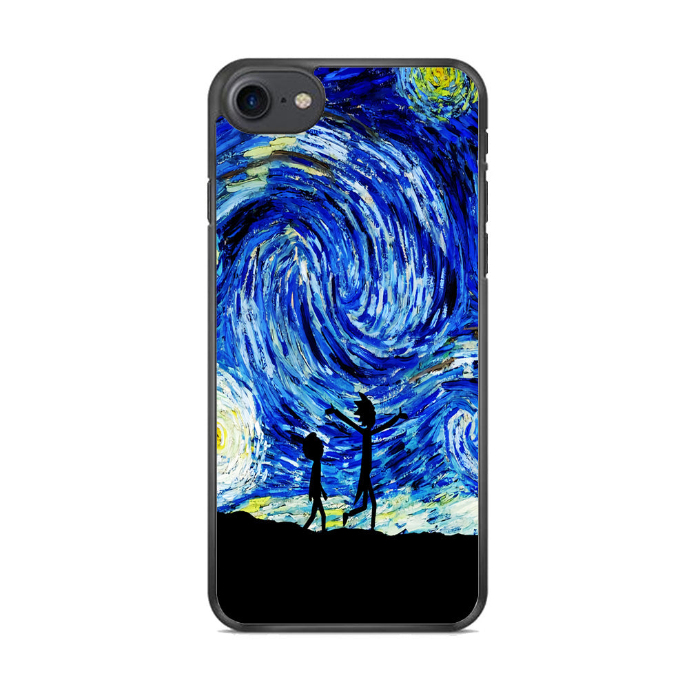 Rick and Morty Starry Night iPhone 8 Case