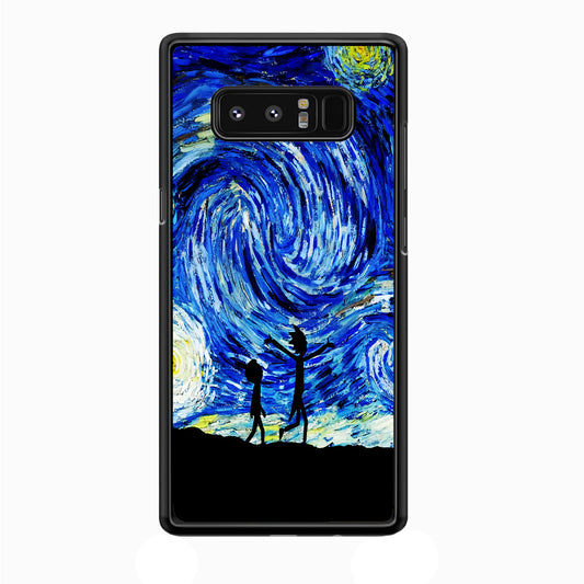 Rick and Morty Starry Night Samsung Galaxy Note 8 Case