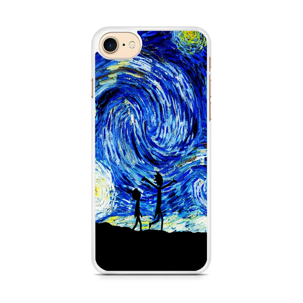 Rick and Morty Starry Night iPhone 8 Case