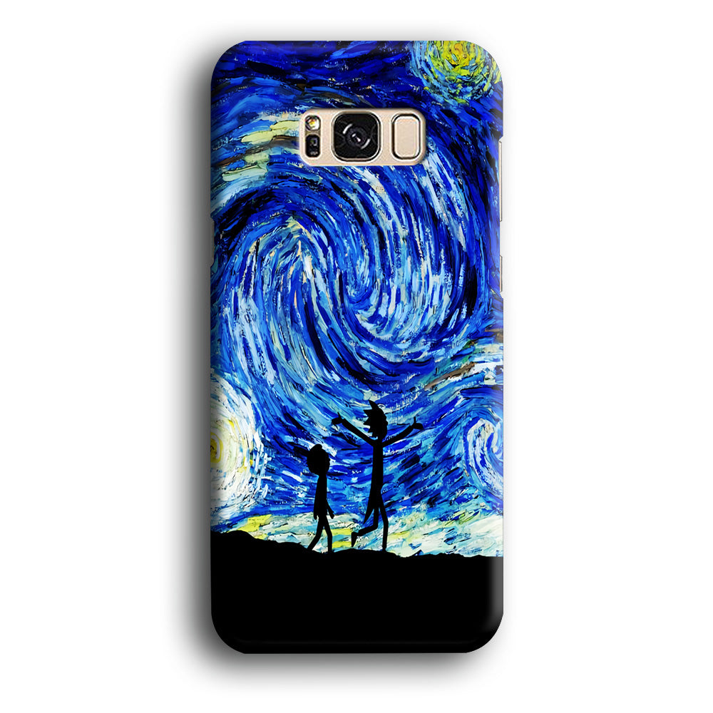 Rick and Morty Starry Night Samsung Galaxy S8 Case