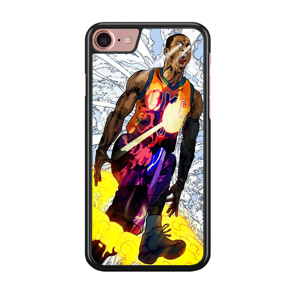 Russell Westbrook Oklahoma City Art iPhone SE 2020 Case