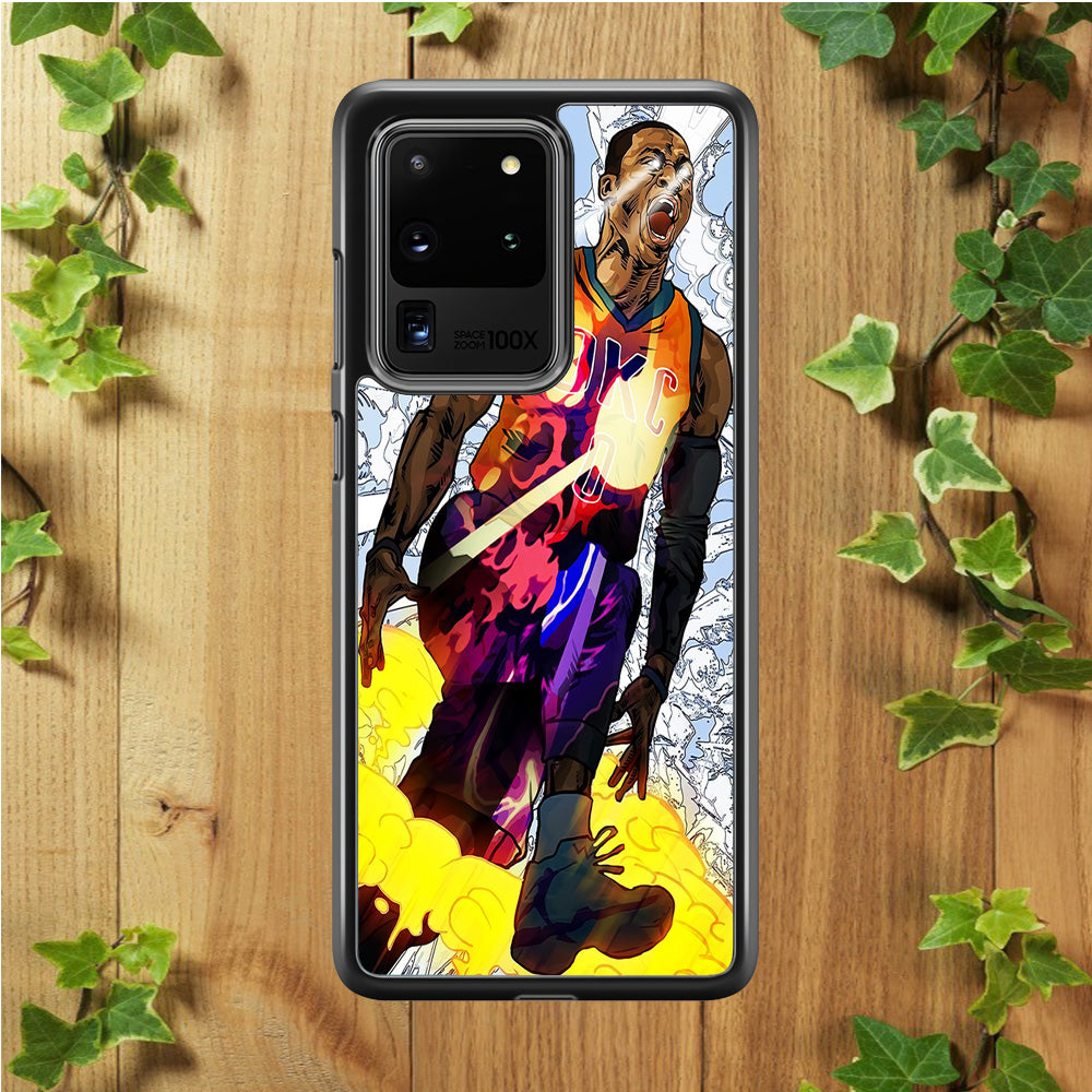 Russell Westbrook Oklahoma City Art Samsung Galaxy S20 Ultra Case