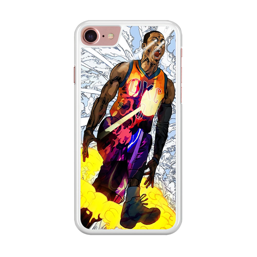 Russell Westbrook Oklahoma City Art iPhone SE 2020 Case