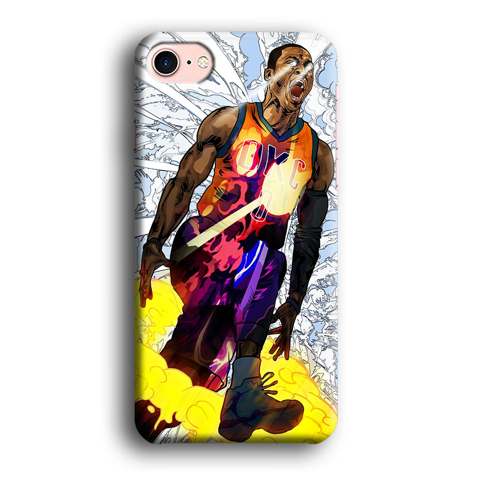 Russell Westbrook Oklahoma City Art iPhone SE 2020 Case