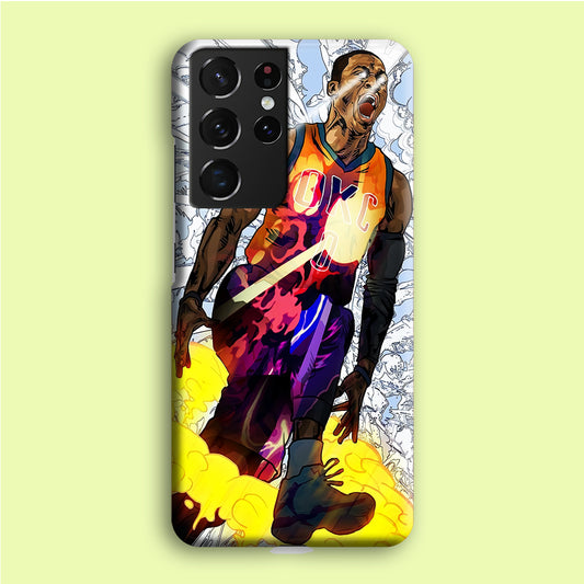 Russell Westbrook Oklahoma City Art Samsung Galaxy S21 Ultra Case