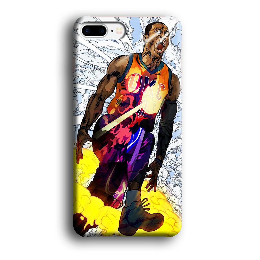 Russell Westbrook Oklahoma City Art iPhone 8 Plus Case