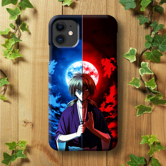 Samurai X Kenshin Red Blue Sky iPhone 11 Case