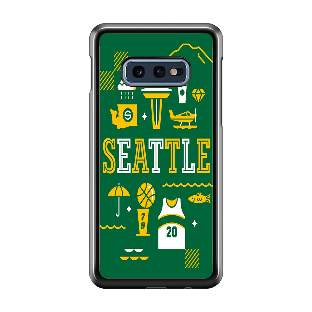 Seattle SuperSonics Basketball Samsung Galaxy S10E Case