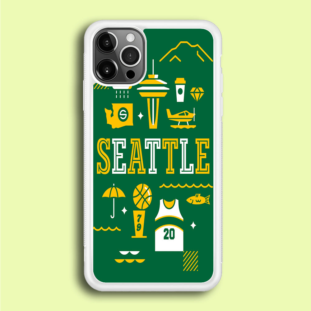 Seattle SuperSonics Basketball iPhone 12 Pro Case