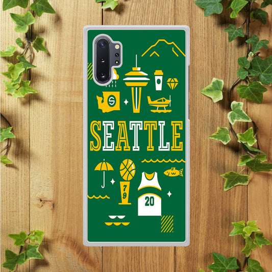 Seattle SuperSonics Basketball  Samsung Galaxy Note 10 Plus Case