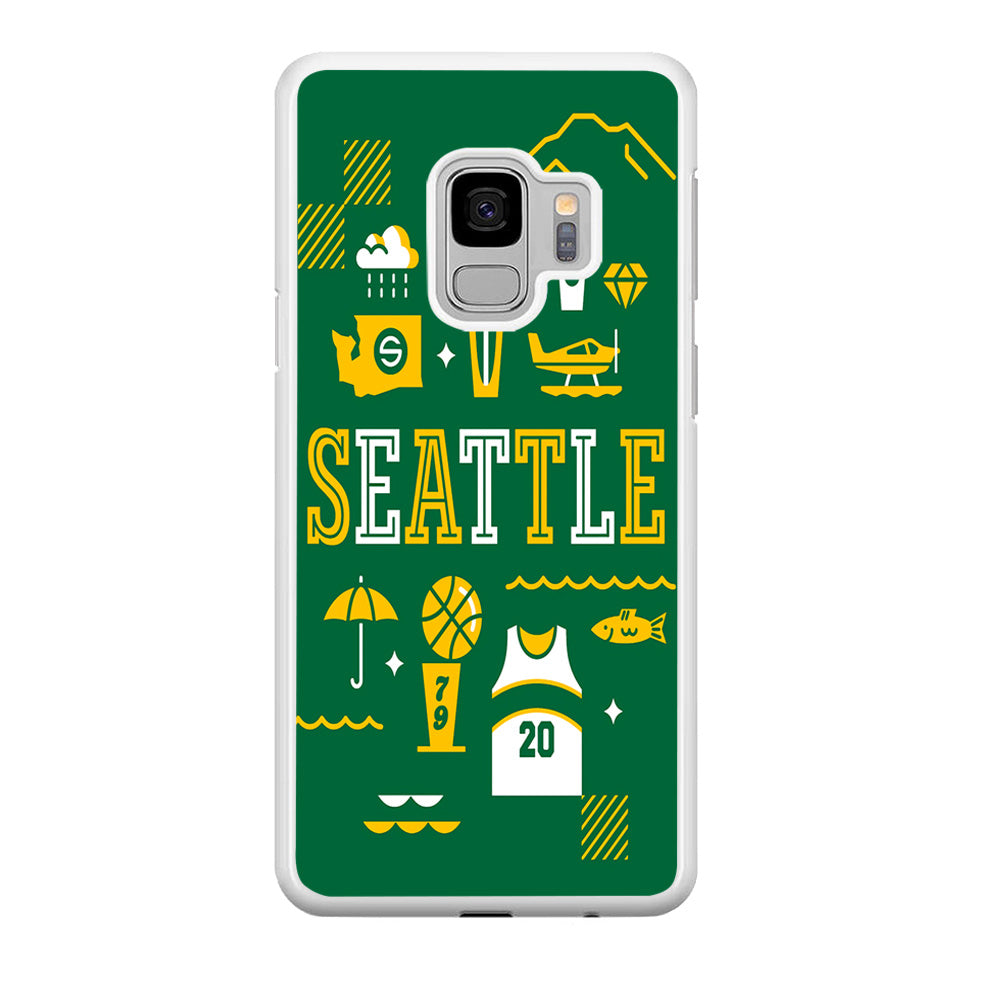 Seattle SuperSonics Basketball Samsung Galaxy S9 Case